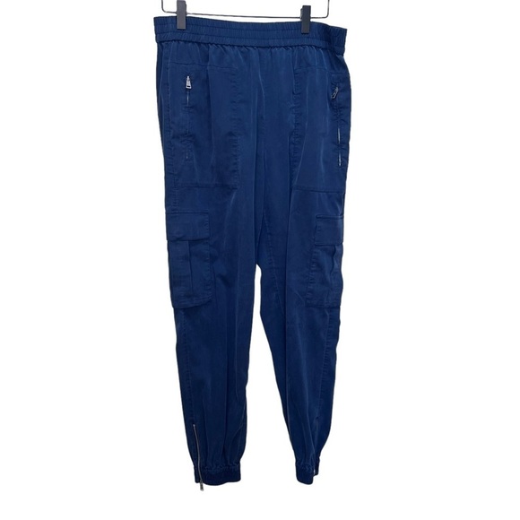 Polo Ralph Lauren Navy Blue Lightweight Jogger Cargo Pants Size Medium - Picture 1 of 8